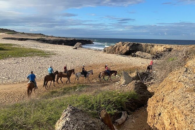 2-Hour Horseback Riding Tour to Little Natural Bridge in Aruba - Riding from Rancho Amistad into Aruba’s dry north
