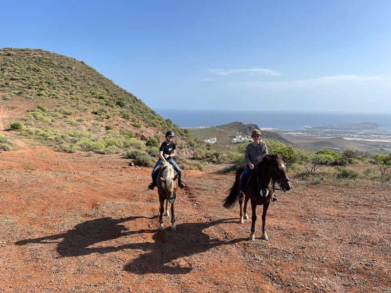 2 hours Green Mountains Horse Riding Tour - Climbing to the viewpoint above Telde