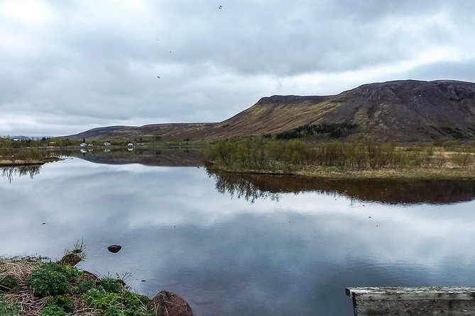 2 hours Private Horse Riding to Lake Hafravatn, Reykjavík - Mos - Riding through fields toward Lake Hafravatn