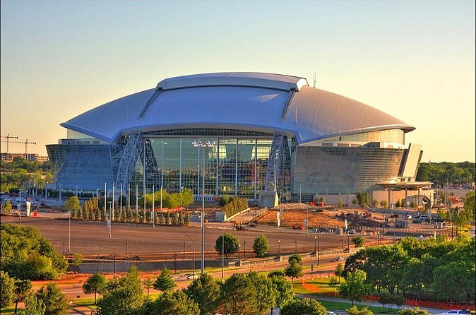 3hr Dallas Cowboys Stadium Small Group Tour with Transportation - Locker rooms, interview areas, and team spaces