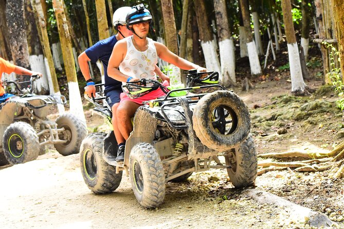 4 activities in 1 Horse Riding, ATV Shared, Cenote & Ziplines from Cancún - Chicken fajitas after the activities