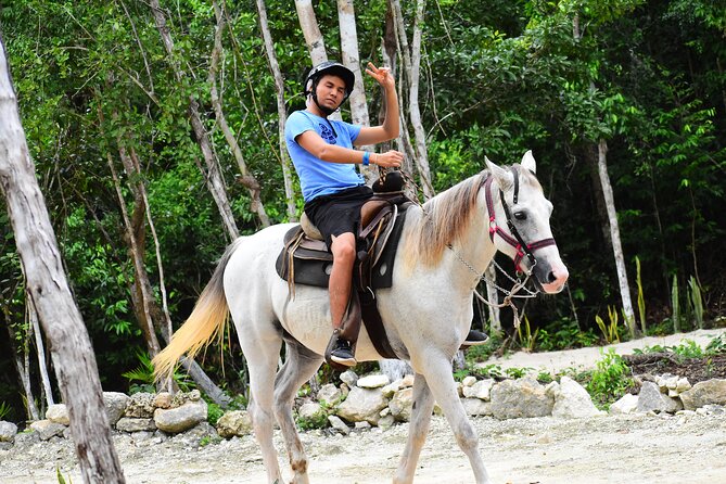 4 activities in 1 Horse Riding, ATV Shared, Cenote & Ziplines from Cancún - Horseback riding with clear weight limits