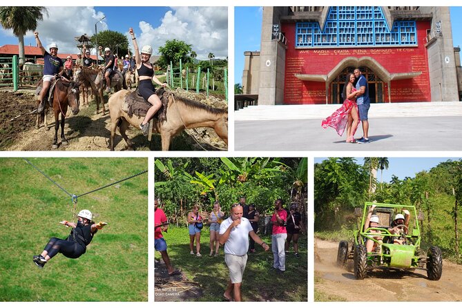 5 activities in 1 Day, Buggies,Horseback Riding,Zipline.City Tour - The Basilica of Our Lady of High Grace