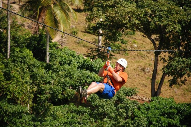 6 in 1 tours Full Day Safari, Zipline, Buggies and Horse Riding - Ziplining adds the biggest burst of excitement