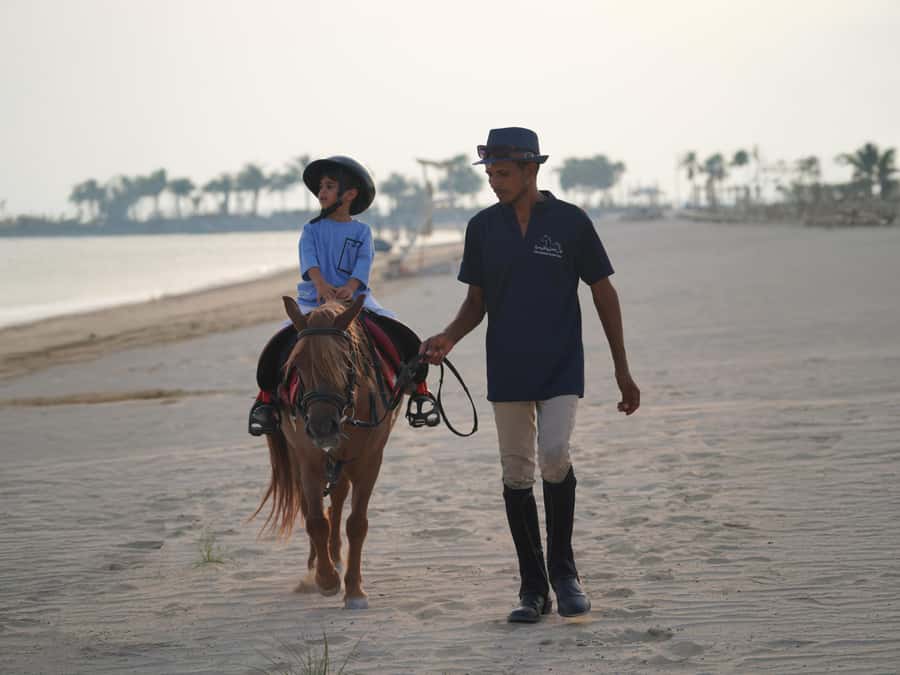 Abu Dhabi: Hudairiyat Island Horse Riding Experiences - Beach riding with sea air and open views