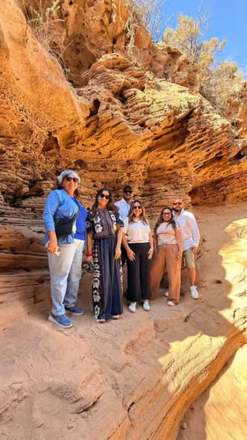 Agadir Sinec Canyon Desert Tour + Optional Sandboarding - Walking through Sinec Canyon