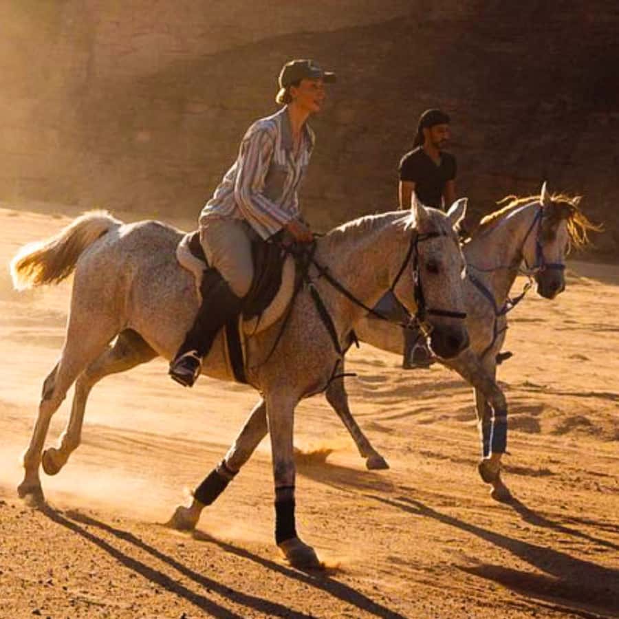 Al-Ula: Guided Horse Riding - The green farms for beginners