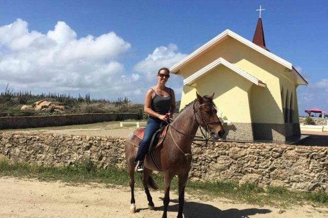 Aruba Horseback Riding Tour to Alto Vista Chapel - Riding from Rancho Notorious into Aruba’s countryside