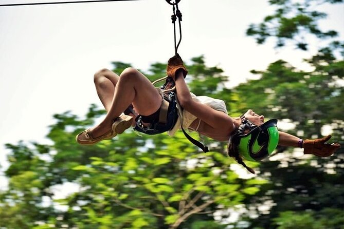 ATV Circuit in Cancun, Horseback Riding, Zip Lines, Cenote, lunch - Zip lines, a suspension bridge, and the spider web