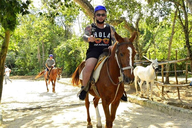 ATV & Horseback Ride with Ziplines Cenote from Playa del Carmen - Snack, tequila tasting, and the long ride back