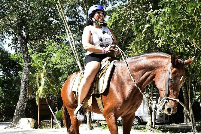 ATV & Horseback Ride with Ziplines Cenote from Playa del Carmen - Horseback riding at El Rey Polo Club