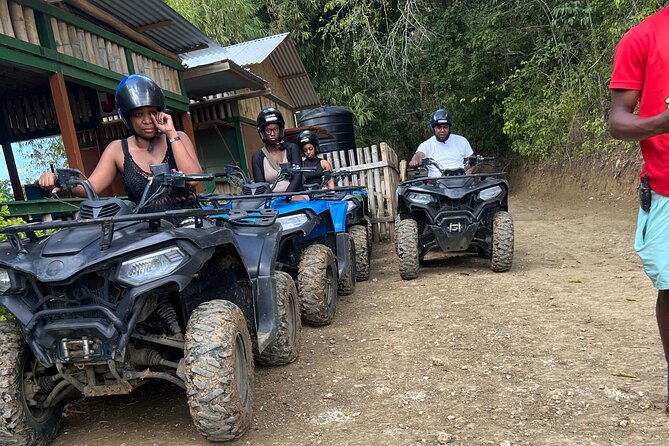 ATV/ Zipline/Horseback/Rafting /Rick's Cafe From Montego Bay - Getting comfortable on the ATV