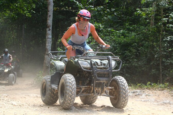 ATV Ziplines, Cenote, Lunch, Horseback Riding and Tequila Tasting - Four ziplines and hanging bridges in the trees