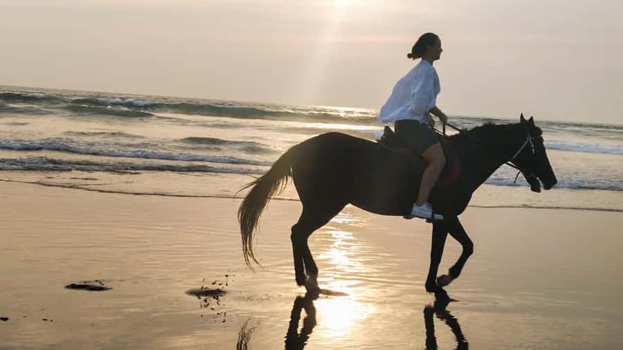 Bali: Horse Riding Tour on Seminyak Beach Include Transport - Your first minutes at Mesari Stables