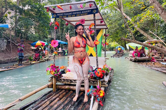 Bamboo River Rafting with massage and Horseback ride in ocean - Bamboo rafting on a calm Jamaican river