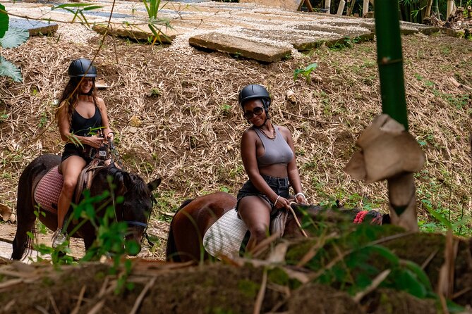 Bambuza ATV, Zipline and Horseback Adventure from Negril - Ziplining through giant bamboo