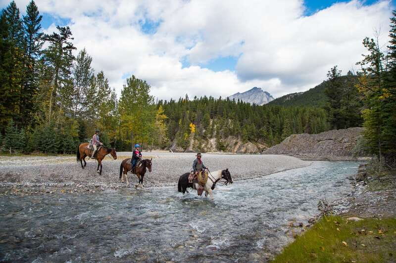 Banff National Park: 1-Hour Spray River Horseback Ride - Riding beside the Banff Springs Golf Course