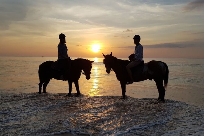 Beach Horse Riding At Sunset In Phuket - Sunset timing can make or break the experience