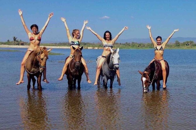 Beach Horseback Riding Adventure in Copalita, Huatulco - Following the shaded Copalita trails