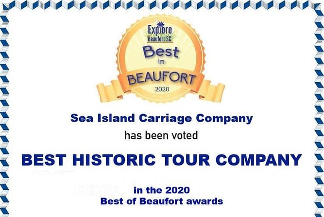 Beaufort’s #1 Horse & Carriage History Tour - How much value do you get for $35?