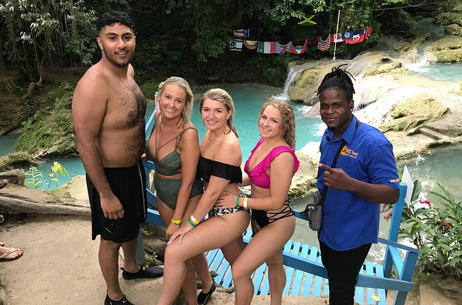 Blue hole waterfalls + horseback riding from Montego bay - Horseback Riding Toward the Beach