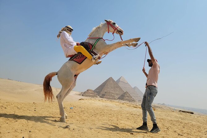 camel or horse Ride in Desert any time from Cairo or Giza hotels - Why a sunset or sunrise ride changes the pyramid visit