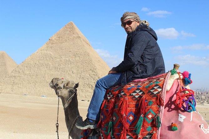 Camel or Horse riding Giza Pyramids Desert - The setting may feel rough, not polished