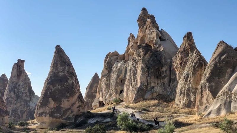 Cappadocia: Göreme Horse Riding, Fairy Chimneys w/Transfer - Fairy chimneys, orchards, and vineyards