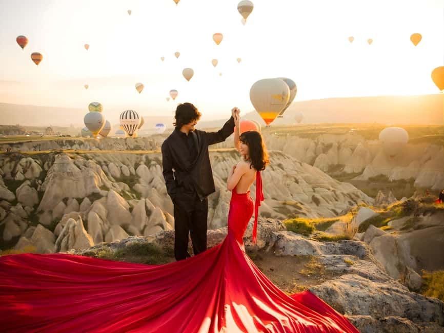 Cappadocia: Private Photo Shoot with Flying Dress & Horses - Rose Valley Near Göreme