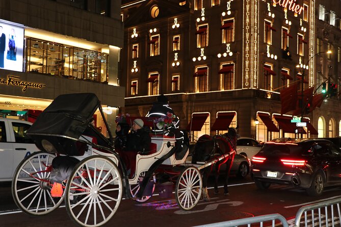 Christmas Light Private Carriage Ride New York City - Radio City Music Hall and the final stretch