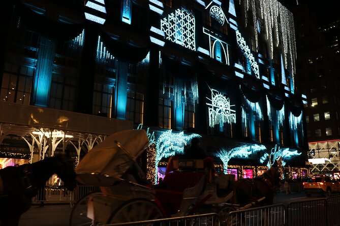 Christmas Light Private Carriage Ride New York City - The Plaza and the first look at Fifth Avenue