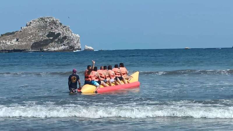 City Tour & Beach Club All Inclusive HorseBack Ride Sports - Sailing to Stone Island by catamaran or panga