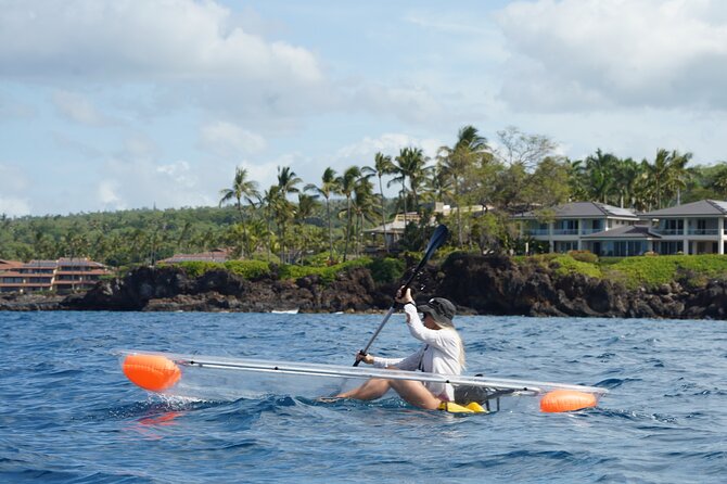 Clear Bottom Glassy Kayak Rental | MAUI | Safe and Stable Kayaks - A private four-hour paddle at your own pace