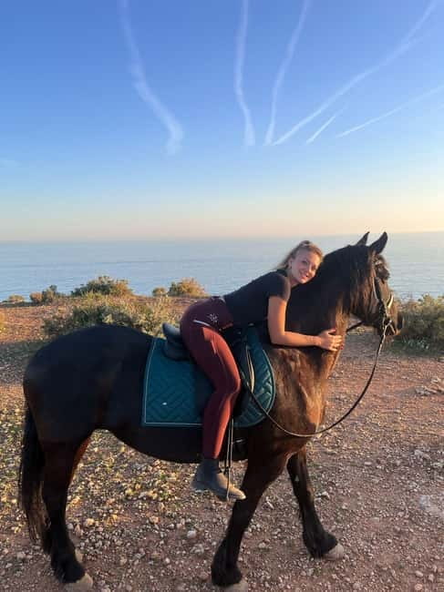 Cliffside Horseback Riding in the Algarve - Following the coastal trail toward the cliffs