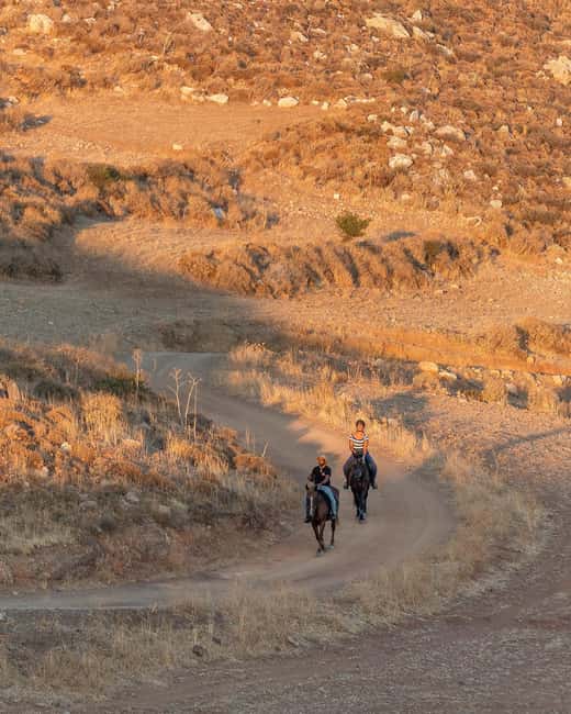 Crete Horse Riding: East Coastline Ride - Reaching Damnoni Beach on horseback