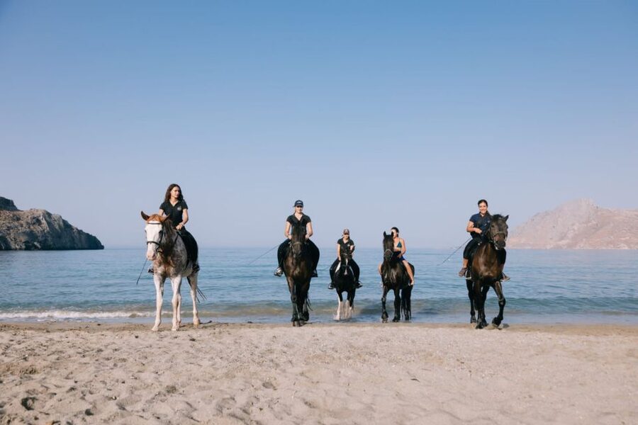 Crete Horse Riding: Plakias Beach Ride - From the riding center to Plakias Beach