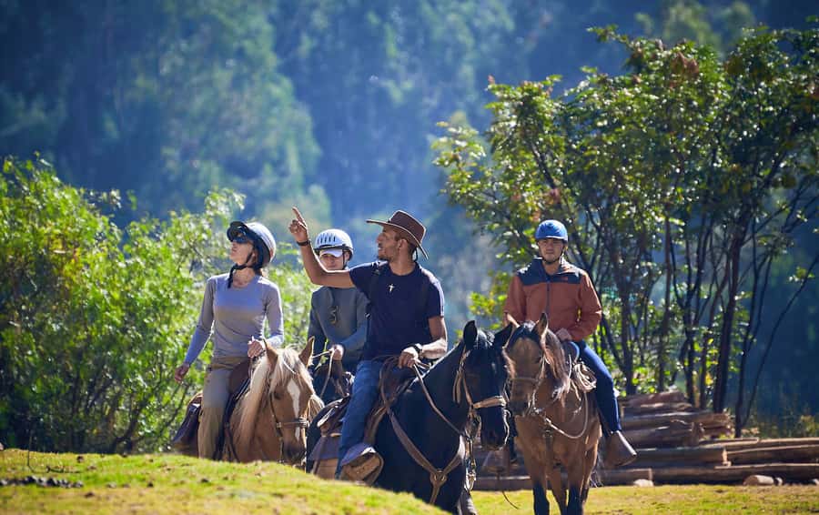 Cusco: Devil's Balcony Horseback Ride - Crossing pastureland near Cusco