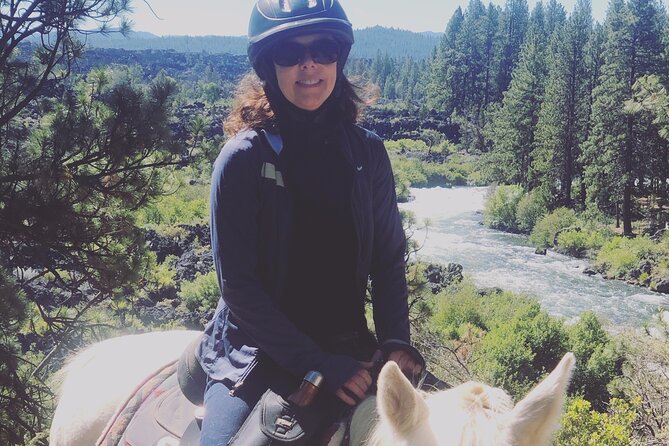 Deschutes River Horse Ride - The Big Eddy rapids photo stop
