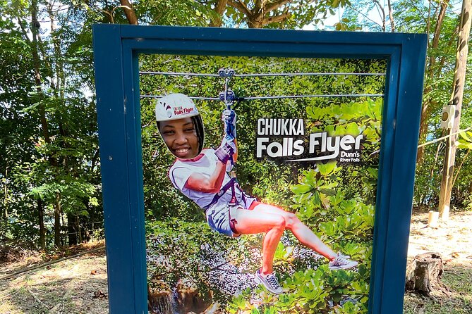 Dunns River Falls, Rafting, Zipline & Horseback from Montego Bay - A Scotchies stop for jerk chicken and Jamaican flavor