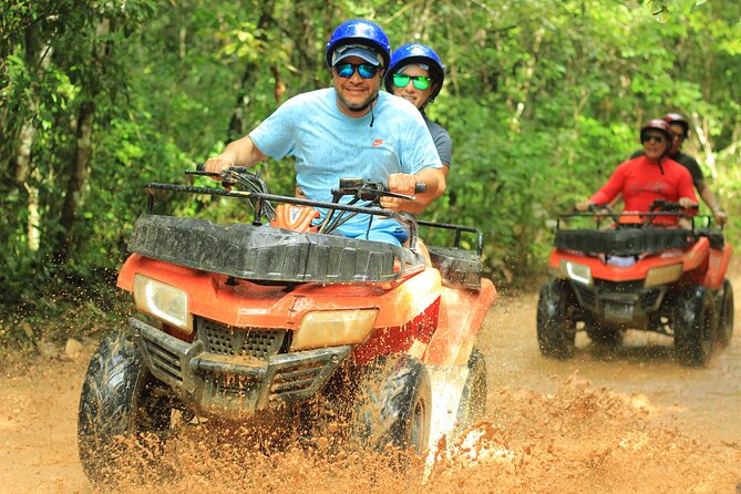 Experience ATV, Ziplines, Cenote and Horses Ride in Cancún - A cenote stop with limited swimming time