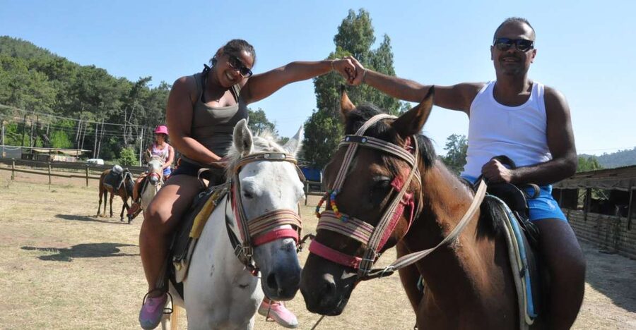 Fethiye Horse Safari - Riding from Hisaronu toward Kayakoy