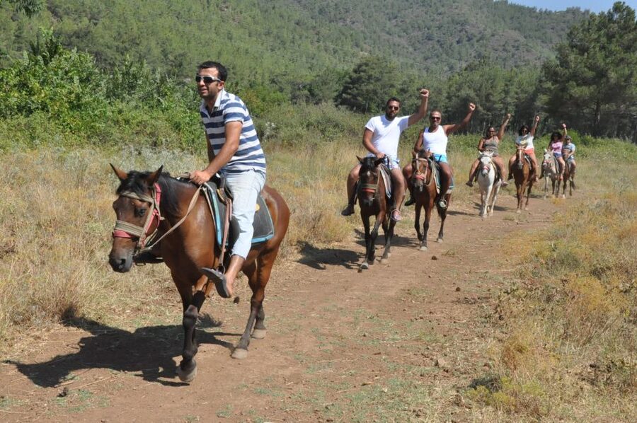 Fethiye Horse Safari - Kayakoy and the old houses of Levissi