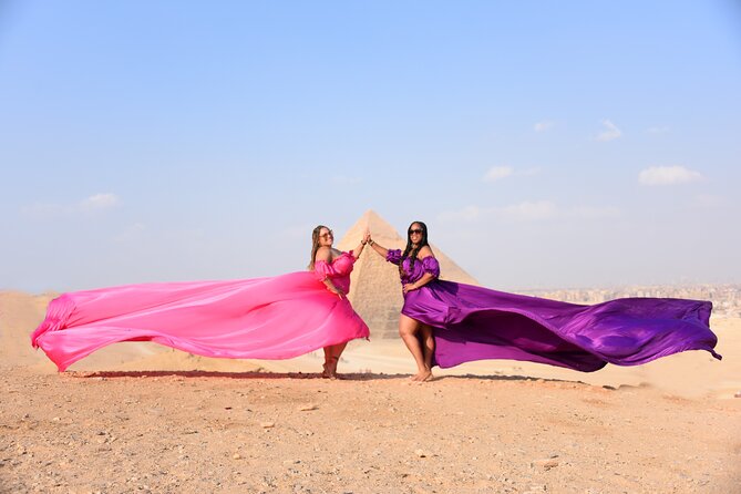 Flying Dress Photoshoot with Camel and Horse Riding in Giza - Key points before you book