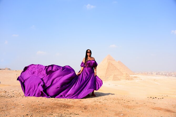 Flying Dress Photoshoot with Camel and Horse Riding in Giza - A practical look at the four-hour schedule