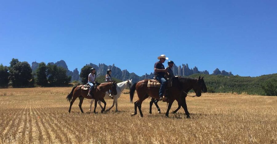 From Barcelona: Horseback Tour in Montserrat National Park - Meeting in central Barcelona at 8:00 AM