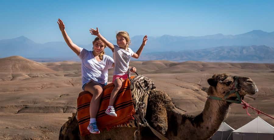 From Marrakech: Agafay Desert Horse ride with sunset - From Marrakech farms to the Agafay hills