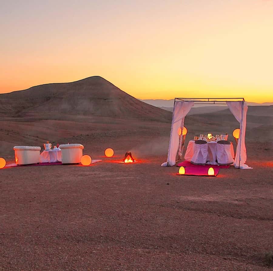 From Marrakech: Agafay Desert Horse ride with sunset - One hour across Agafay’s dry hills