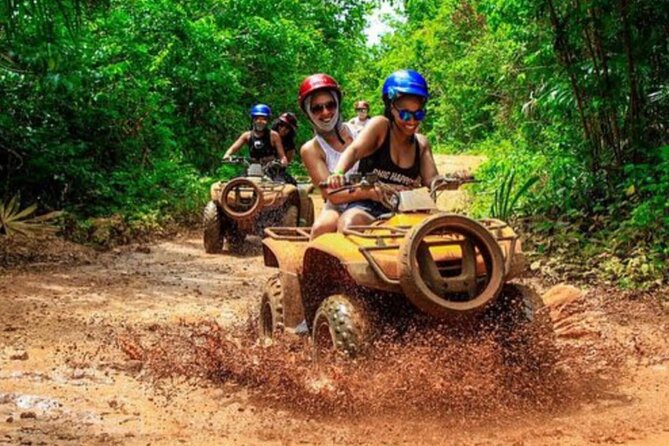 Full Day Adventure: Horses , ATV, Ziplines & Cenote w/Lunch - The ATV ride through the jungle