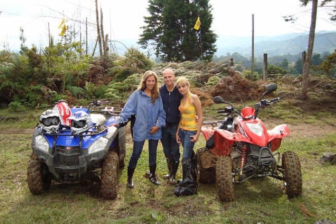 Full-Day Zipline, ATV and Horseback Riding Private Adventure from Medellín - ATV riding on the hillsides