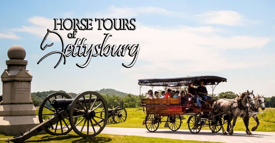 Gettysburg: Horse-Drawn Carriage Battlefield Tour - At the meeting point and into the open-top carriage